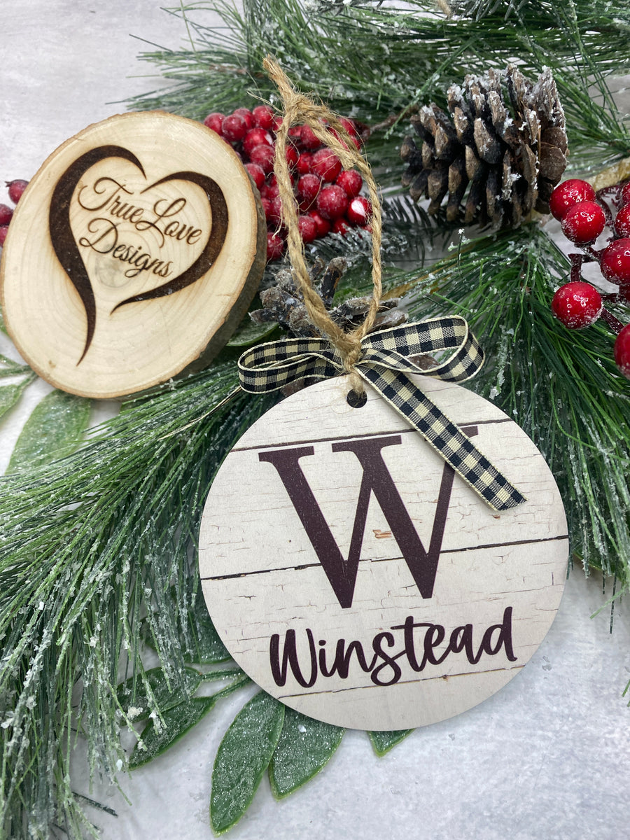 Rustic Wooden Christmas Ornaments