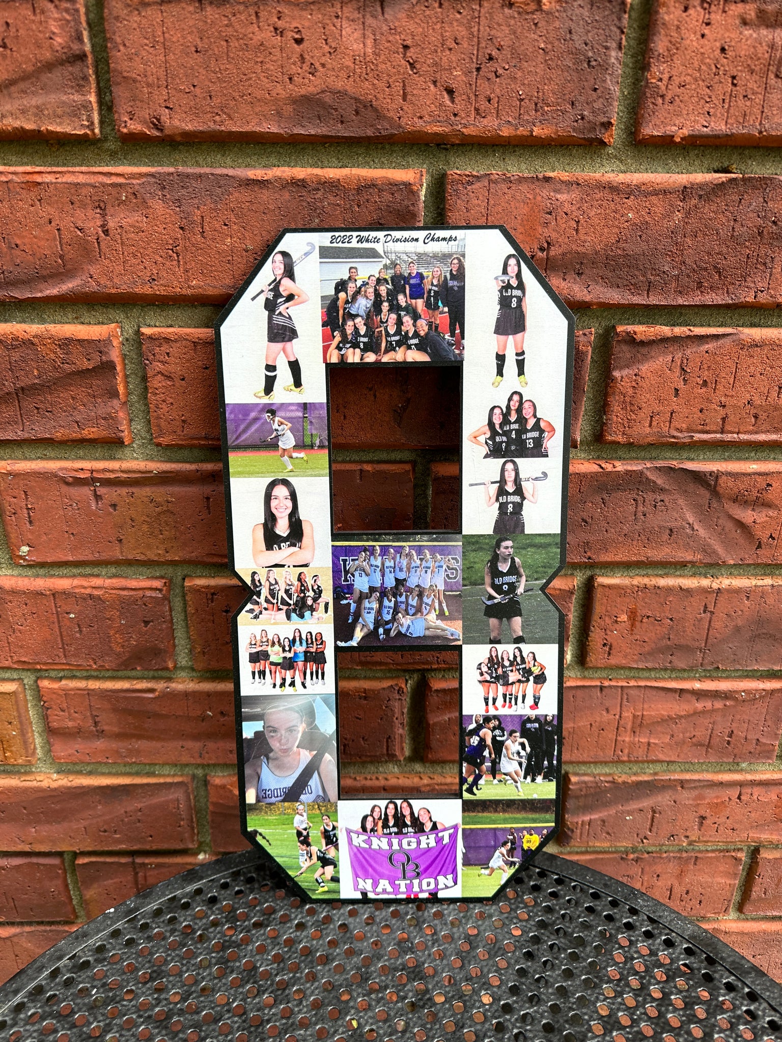 ANY NUMBER Photo Collage Senior Night Custom 1 or 2 Digit 