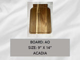 Acadia Cutting Board, Personalized, 9" x 14", Board AO