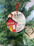 Jolliest Bunch Of Teachers This Side Of The School House Christmas Ornament, Teacher Christmas Ornament, Teacher Appreciation Gift, Teacher Christmas Gift