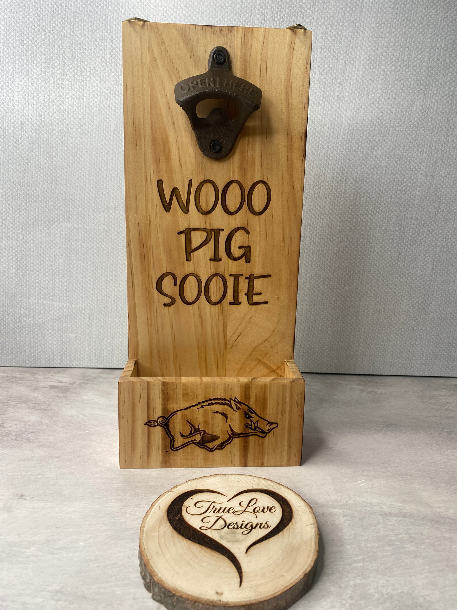 Custom Bamboo Wall Mounted Bottle Openers